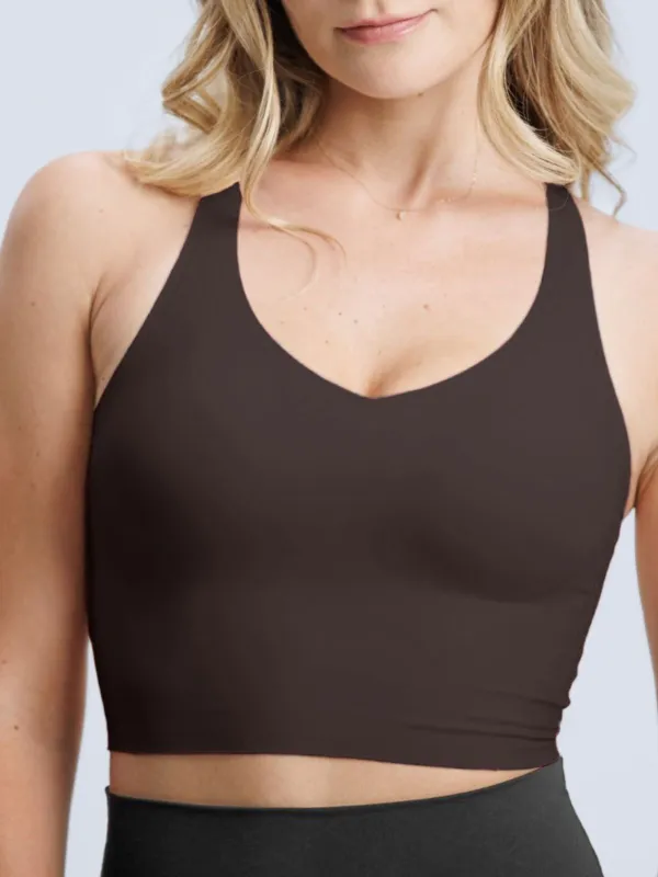 Boss Longline Bra - Chocolate Triumph made by SHEFIT