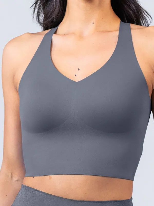 Boss Longline Bra - Steady Grey made by SHEFIT