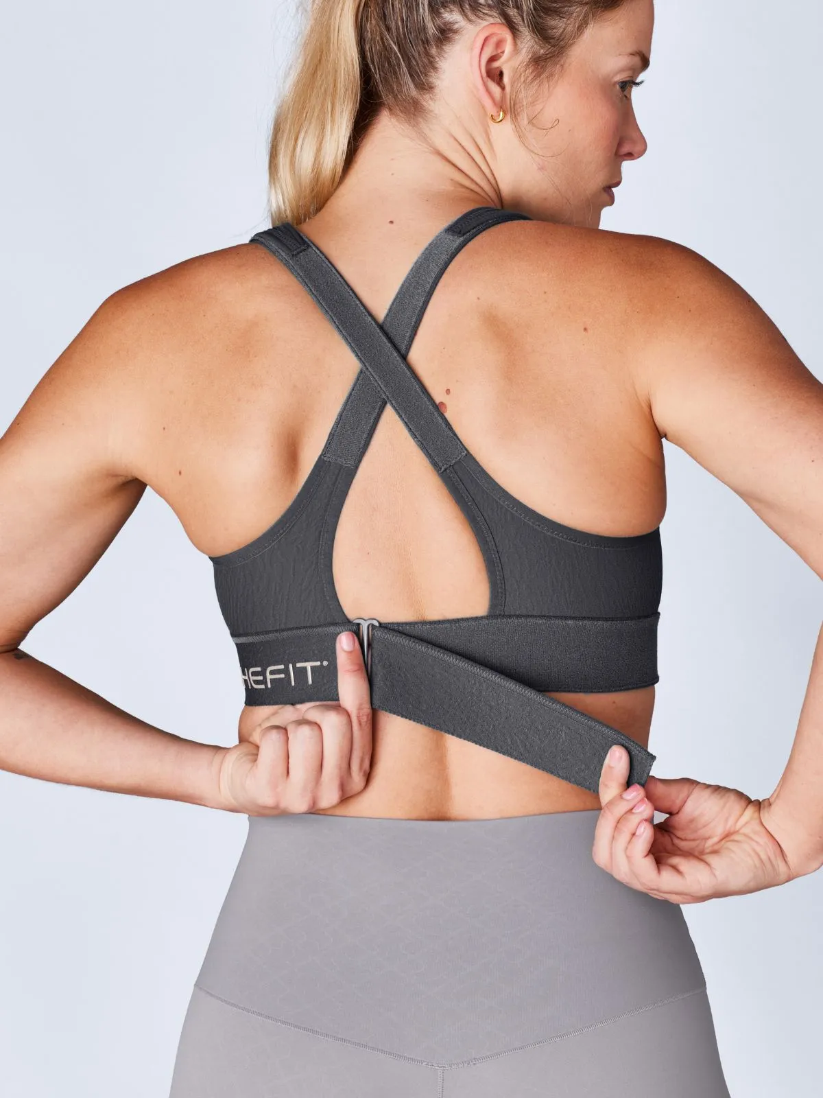 Flex Sports Bra™ - Black Jacquard sold by SHEFIT product image thumbnail 3