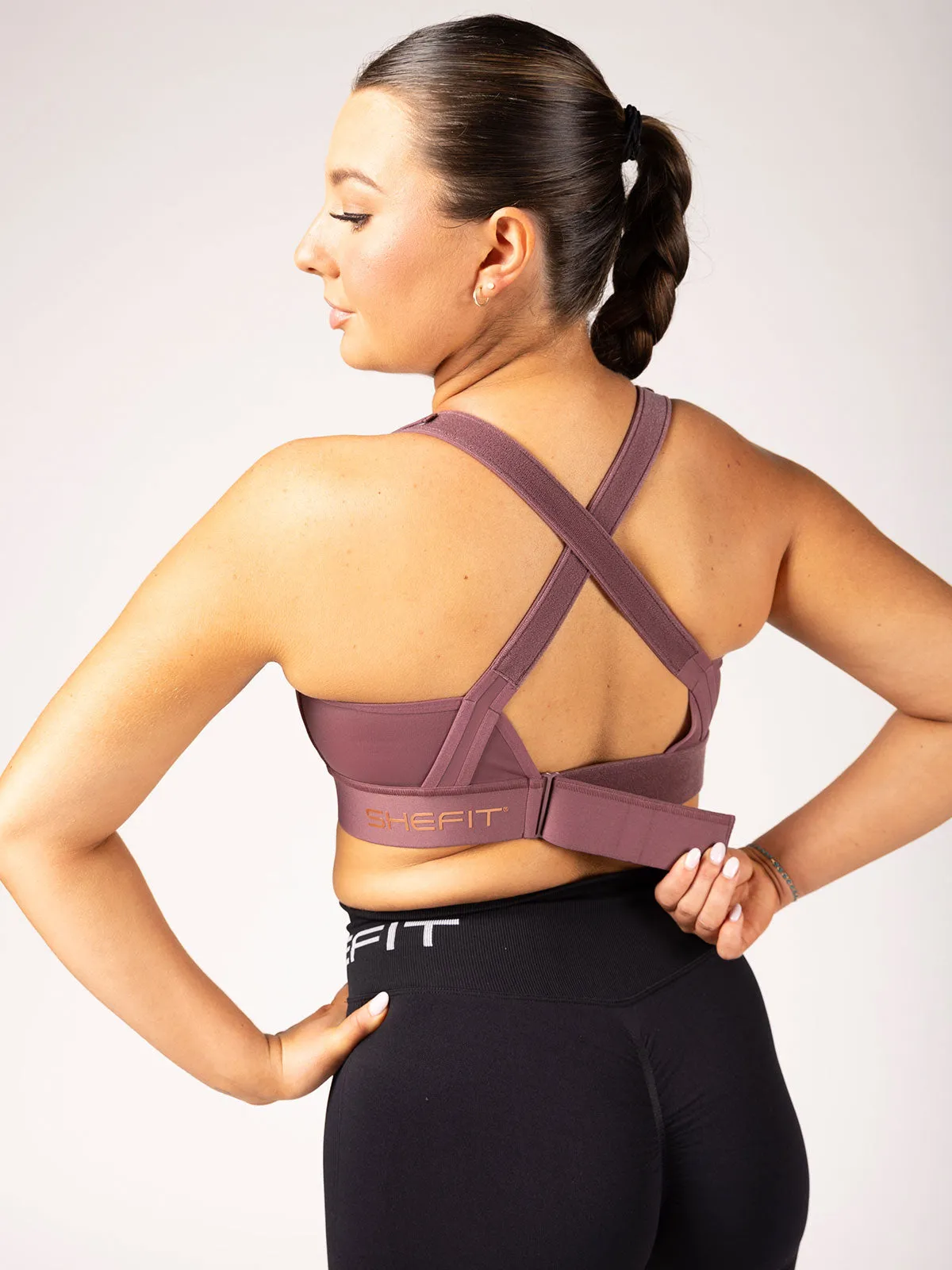 Flex Sports Bra™ - Dark Raisin sold by SHEFIT product image thumbnail 3