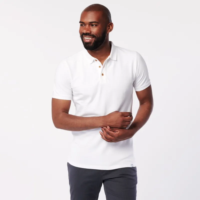 Polo - Sustainable - Really White sold by SKOT Fashion