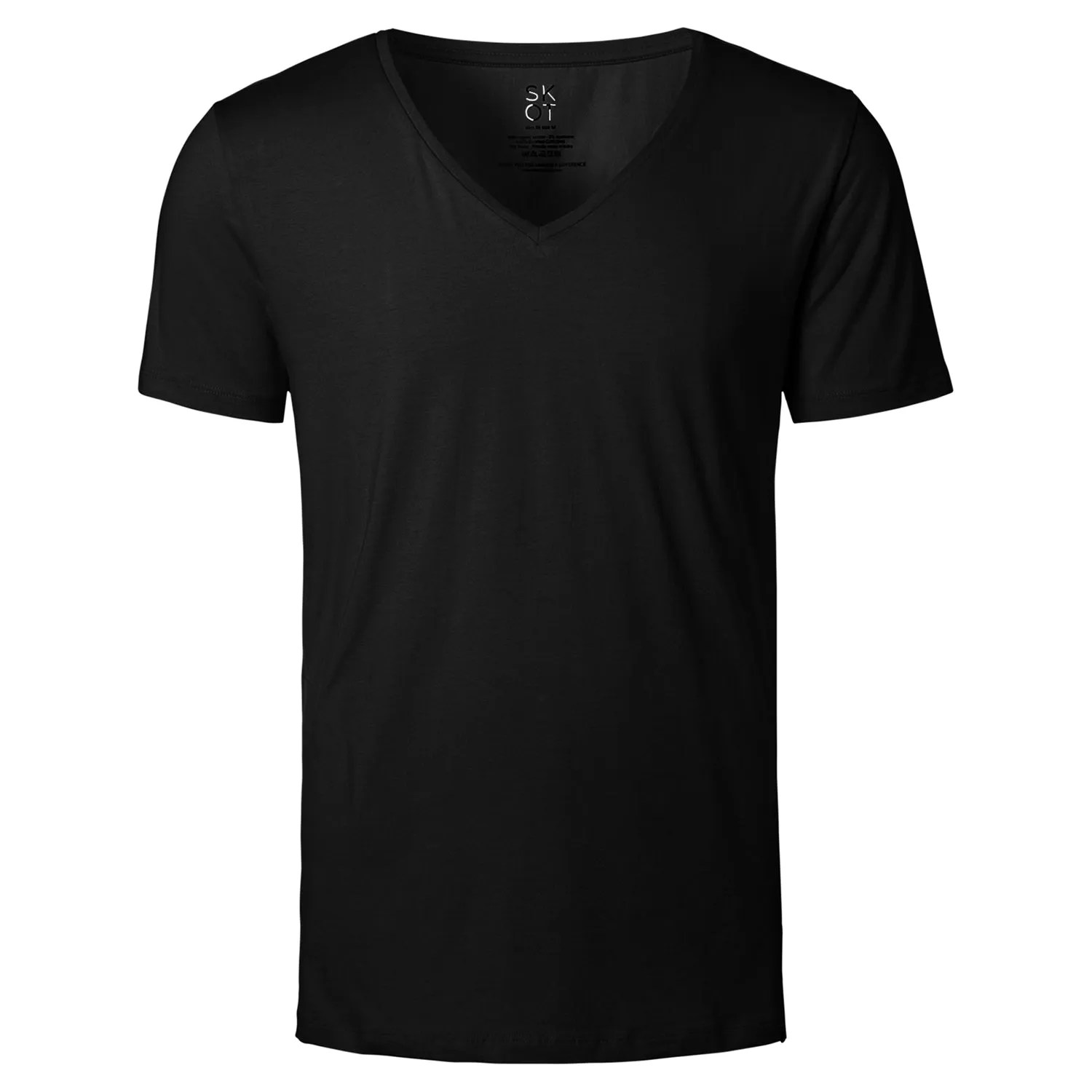 T-shirt Black Deep V-neck Men | 2-pack | Slim Fit sold by SKOT Fashion product image thumbnail 2