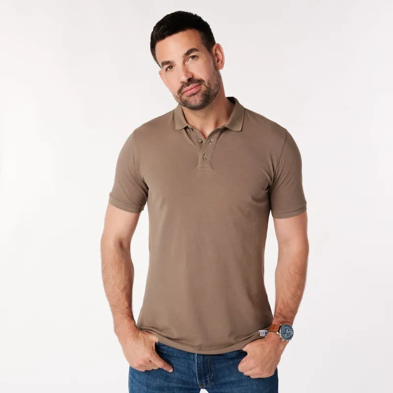 Polo - Sustainable - Walnut sold by SKOT Fashion