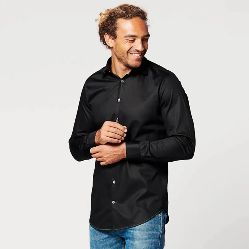 Shirt - Slim Fit - Circular Black sold by SKOT Fashion