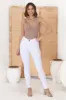 Bob Jeans - High Waist Stretch Skinny Leg Jeans in White sold by Salty Crush