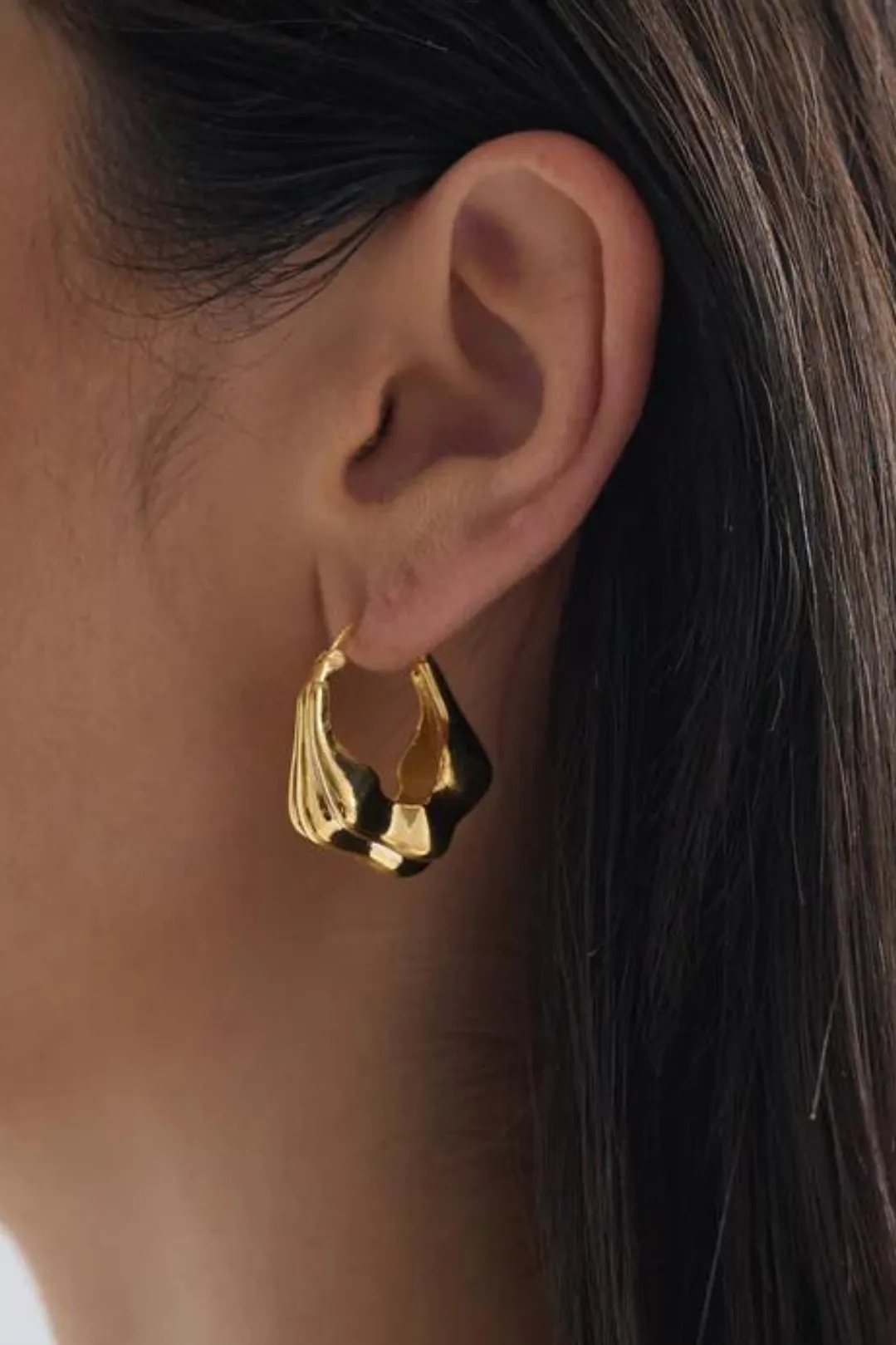 Harrison Plated Earrings - Gold sold by Salty Crush