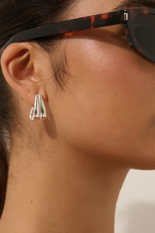 Ina Earrings Plated - Silver sold by Salty Crush