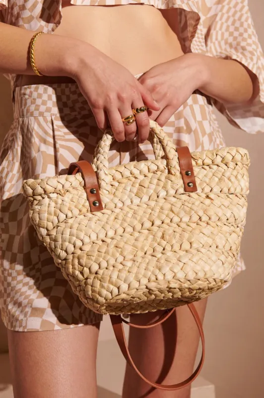 Annie Picnic Straw Bag - Small sold by Salty Crush