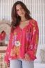 JAASE - Rue Top: V Neck Smock Top with Crochet Trim in Timeless Print sold by Salty Crush