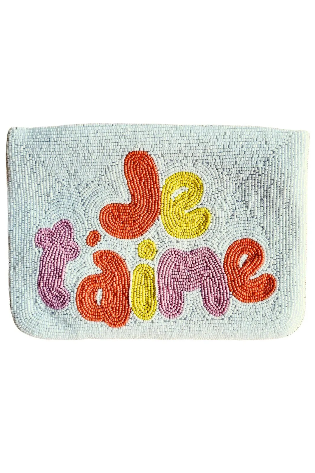 Je t'aime Beaded Clutch sold by Salty Crush