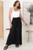 Charli Pants - Paper Bag High Waisted Wide Leg Pants in Black sold by Salty Crush