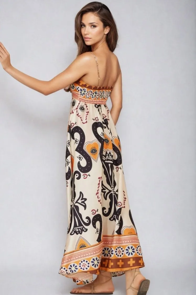 Bonita Maxi Dress - Spaghetti Strap Sun Dress in Belrae Print sold by Salty Crush product image thumbnail 4