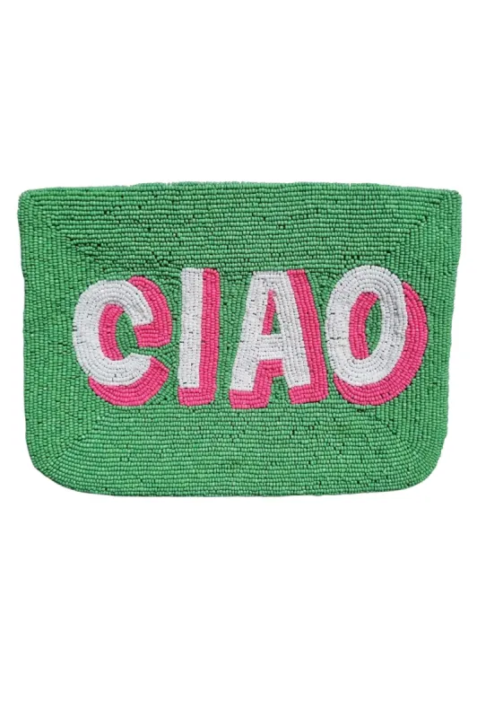 Ciao Beaded Clutch sold by Salty Crush