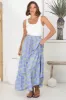 Korbella Maxi Skirt - Tiered Crochet Insert Skirt in Lime sold by Salty Crush