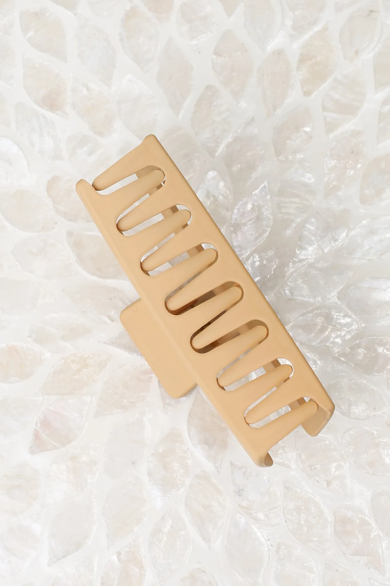 Joanna Claw Clip - Beige sold by Salty Crush product image thumbnail 2