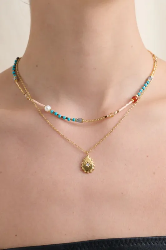 Peggy Multi Beaded Necklace sold by Salty Crush