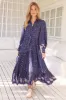 JAASE - Romee Maxi Dress: Tiered Dress with Pull Tie Waist in the Alaska Print sold by Salty Crush