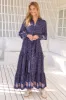 JAASE - Romee Maxi Dress: Tiered Dress with Pull Tie Waist in the Alaska Print sold by Salty Crush
