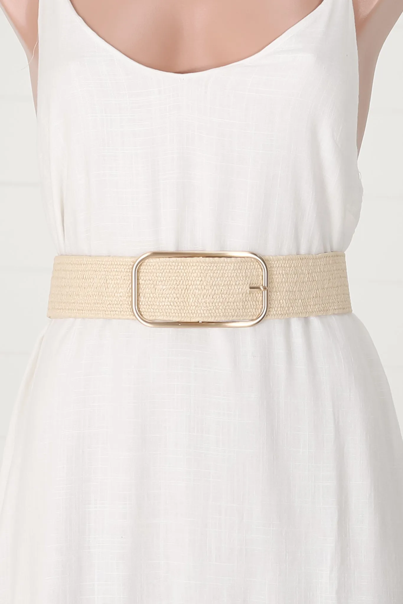 Zak Belt - Cream sold by Salty Crush