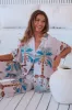 JAASE - Lola Shirt: High-Low Button Down Shirt in Palm Cove Print sold by Salty Crush