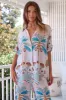 JAASE - Lola Shirt: High-Low Button Down Shirt in Palm Cove Print sold by Salty Crush
