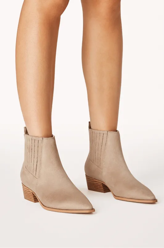 Ginny Ankle Boots - Light Taupe sold by Salty Crush