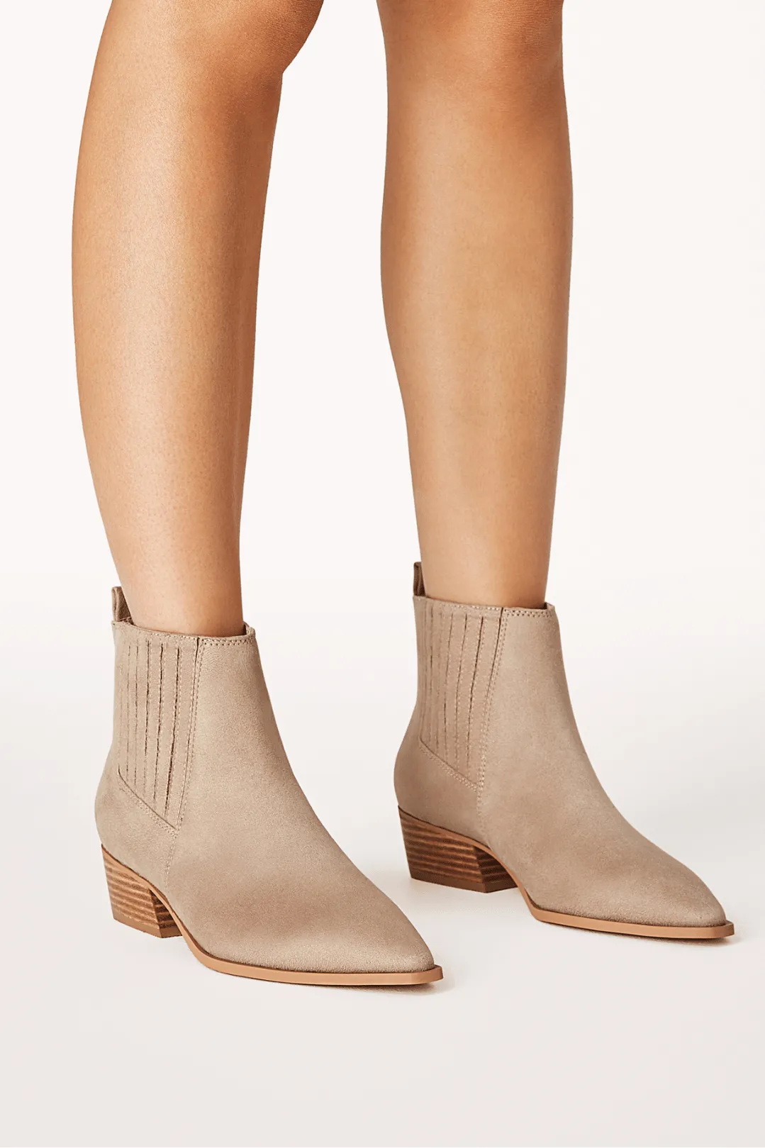 Ginny Ankle Boots - Light Taupe sold by Salty Crush