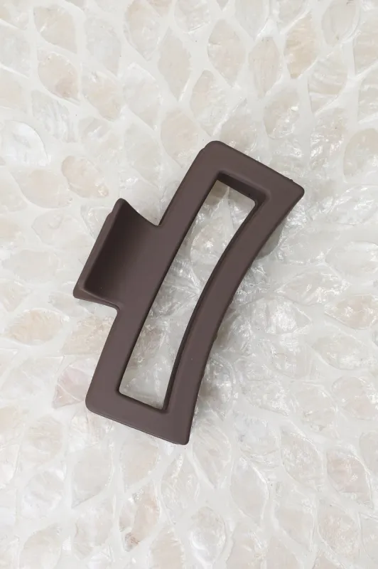 Joanna Claw Clip - Brown sold by Salty Crush