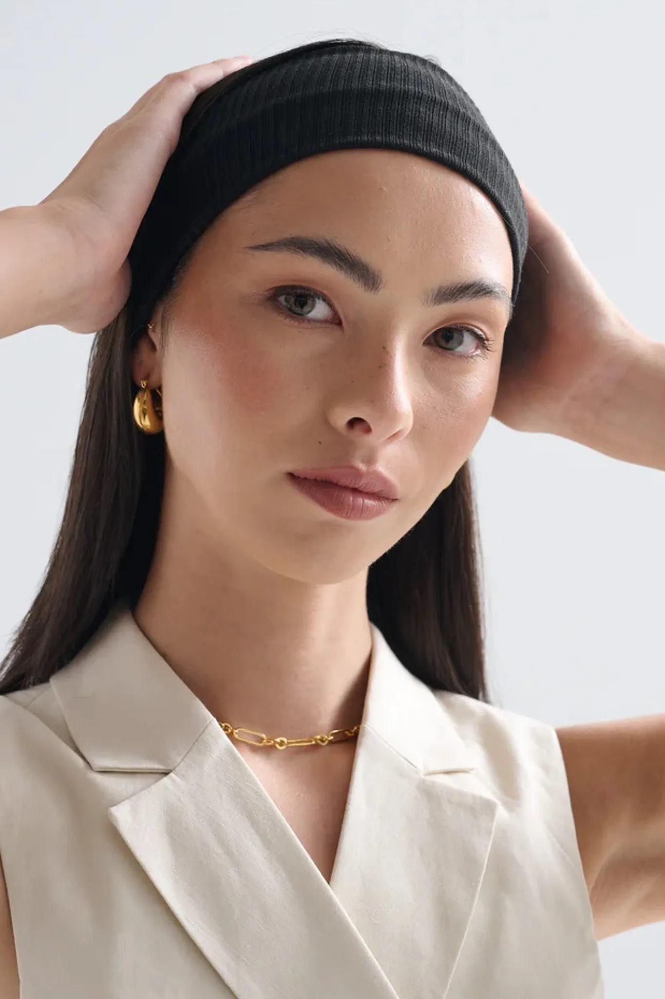 Ribbed Headband - Black sold by Salty Crush product image thumbnail 4