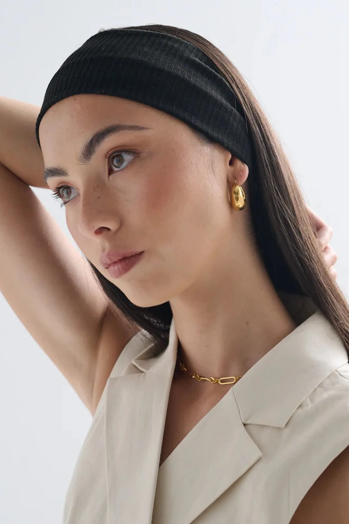 Ribbed Headband - Black sold by Salty Crush product image thumbnail 3