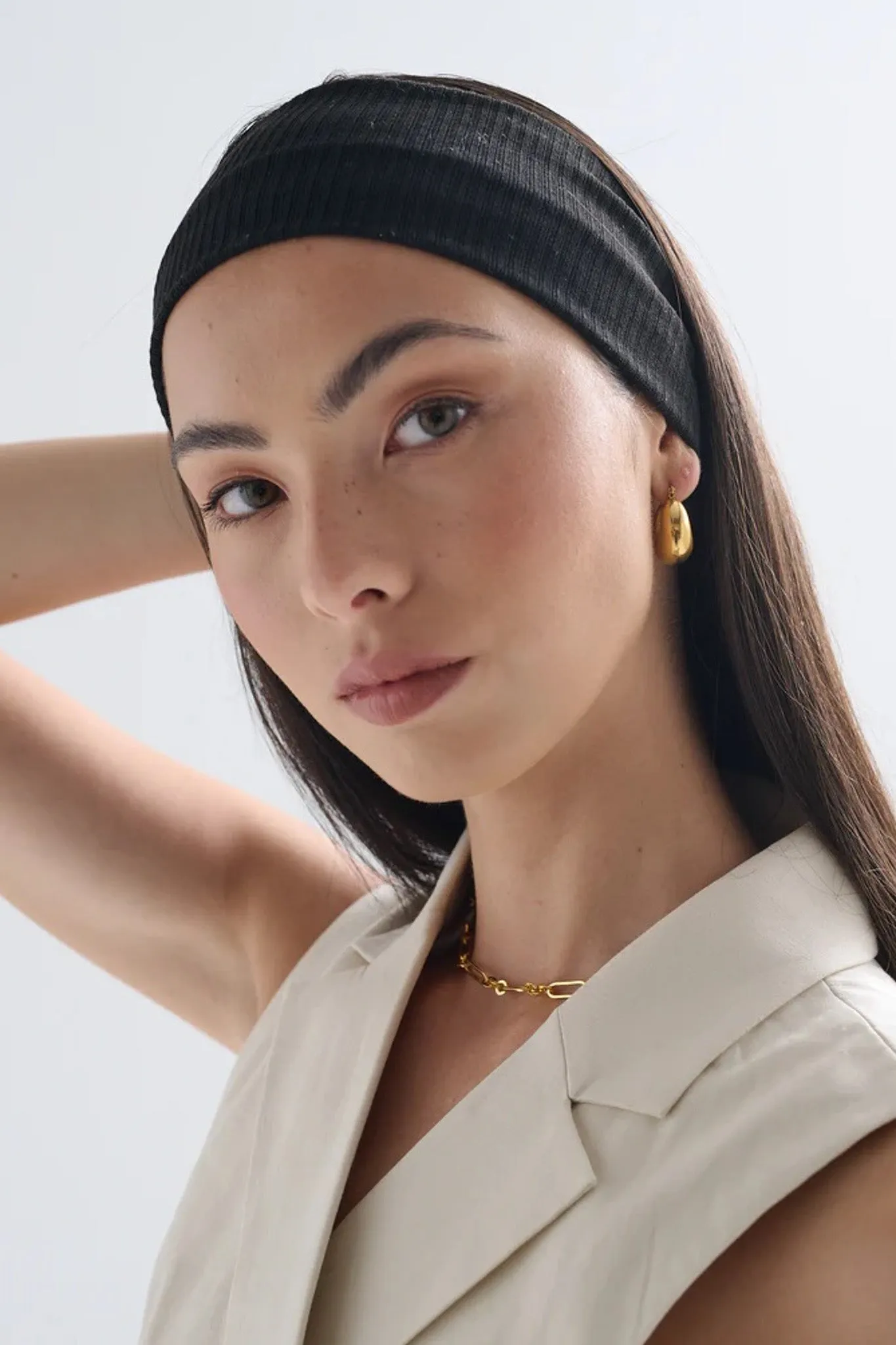 Ribbed Headband - Black sold by Salty Crush