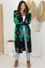 Quest Cardigan - Hooded Long Line Graphic Cardigan in Black sold by Salty Crush