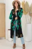 Quest Cardigan - Hooded Long Line Graphic Cardigan in Black sold by Salty Crush