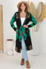 Quest Cardigan - Hooded Long Line Graphic Cardigan in Black sold by Salty Crush