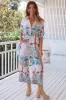 Jett Pants - High Waist Crop Straight Leg Pants in Palm Cove Print sold by Salty Crush