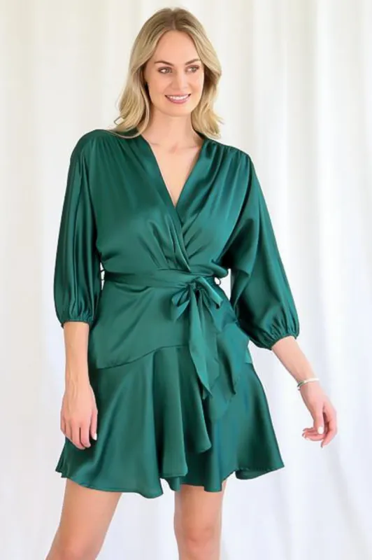 Derlah Mini Dress - Green sold by Salty Crush
