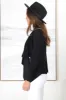 Avo Jacket - Lapel Waterfall Faux Suede Jacket in Black sold by Salty Crush
