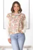 Poppet Jumper - Sequin Flower Decal Jumper in Cream sold by Salty Crush