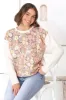 Poppet Jumper - Sequin Flower Decal Jumper in Cream sold by Salty Crush