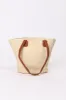 Monika Woven Straw Tote Bag - Beige sold by Salty Crush
