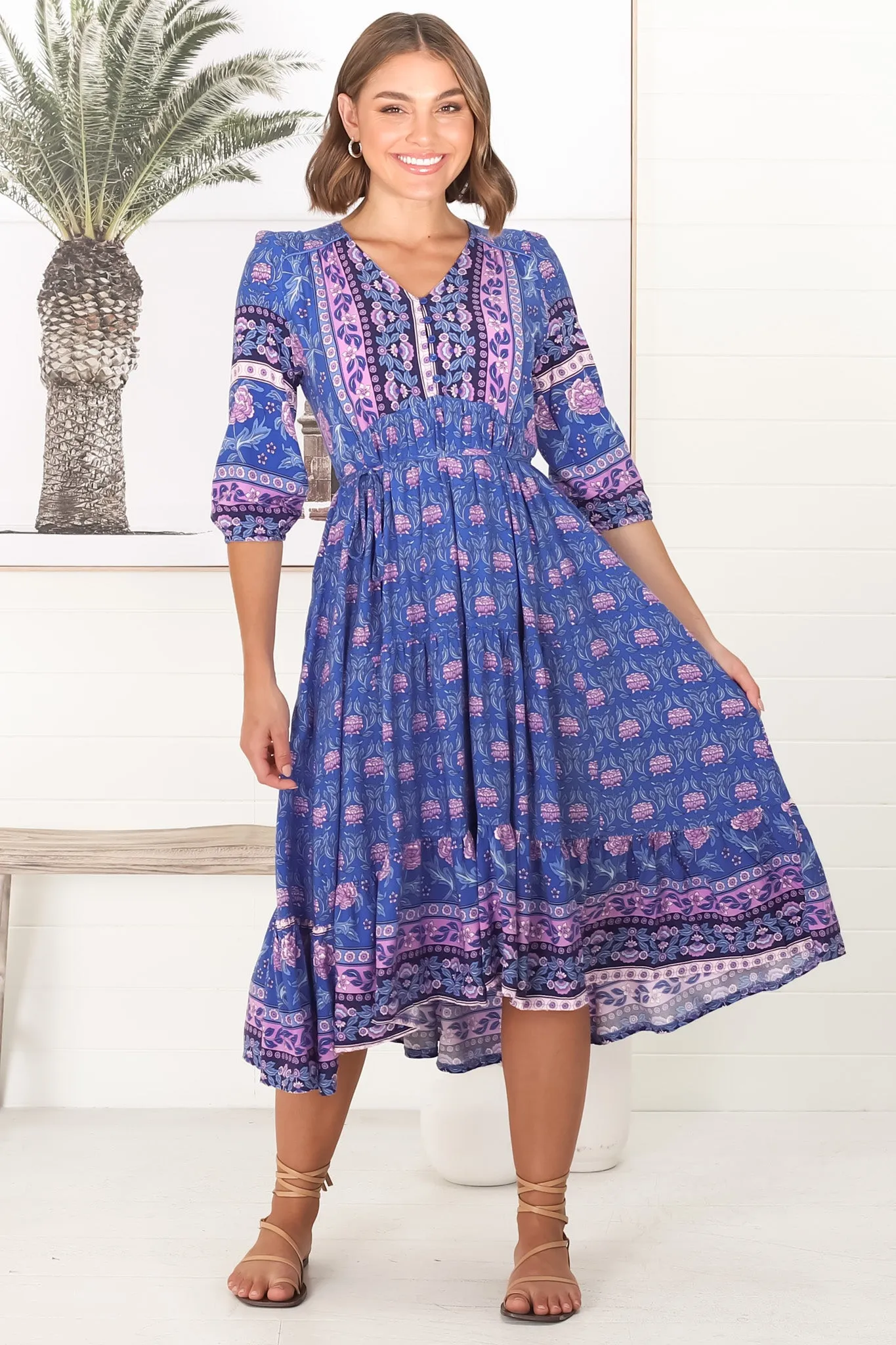 Eve - Bluey Midi Dress sold by Salty Crush product image thumbnail 4