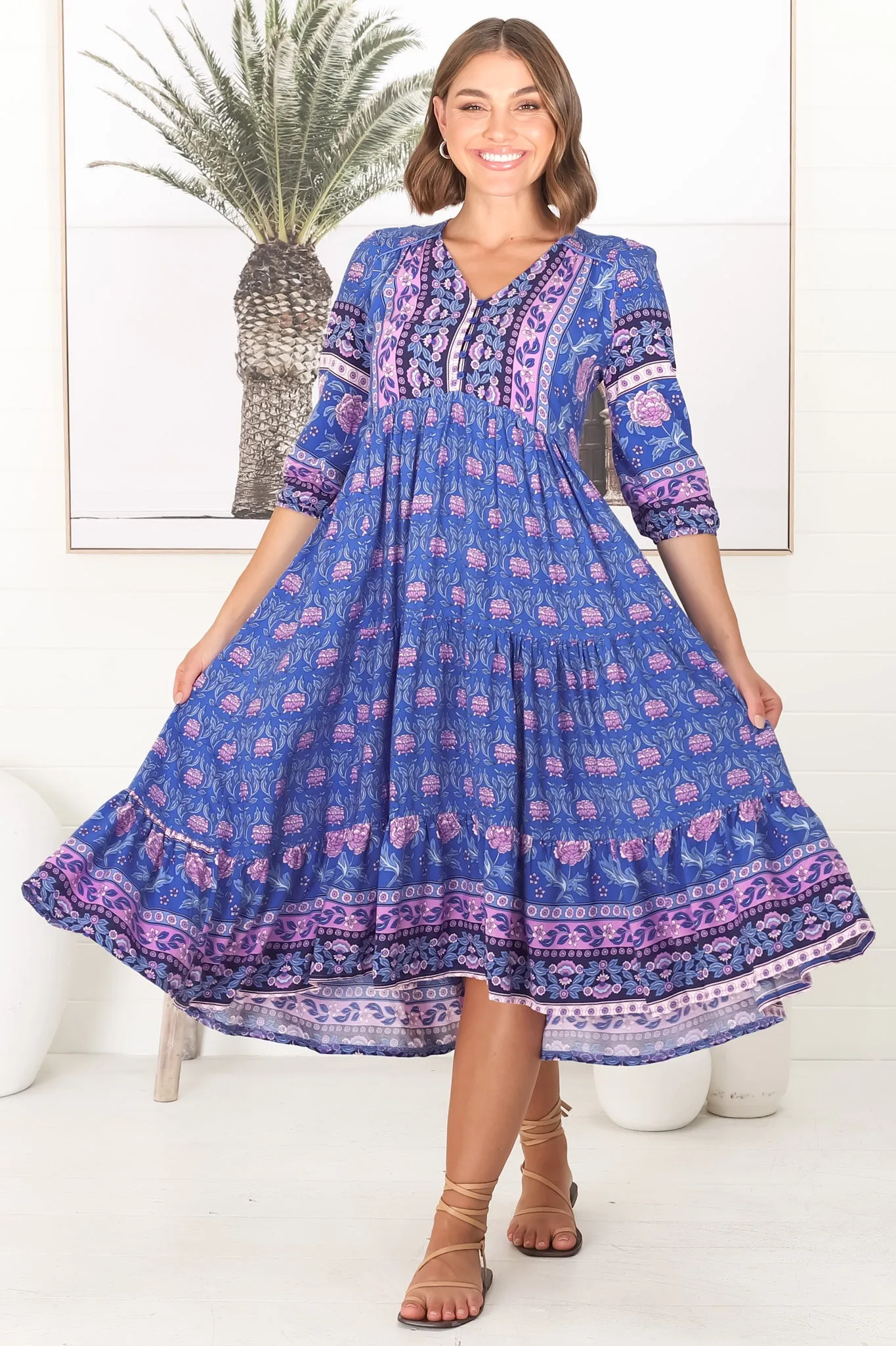 Eve - Bluey Midi Dress sold by Salty Crush product image thumbnail 5