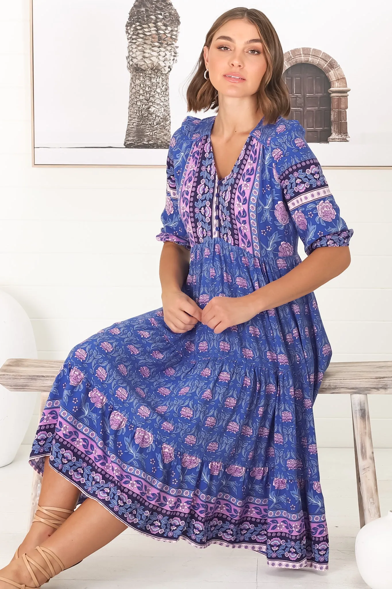 Eve - Bluey Midi Dress sold by Salty Crush product image thumbnail 2