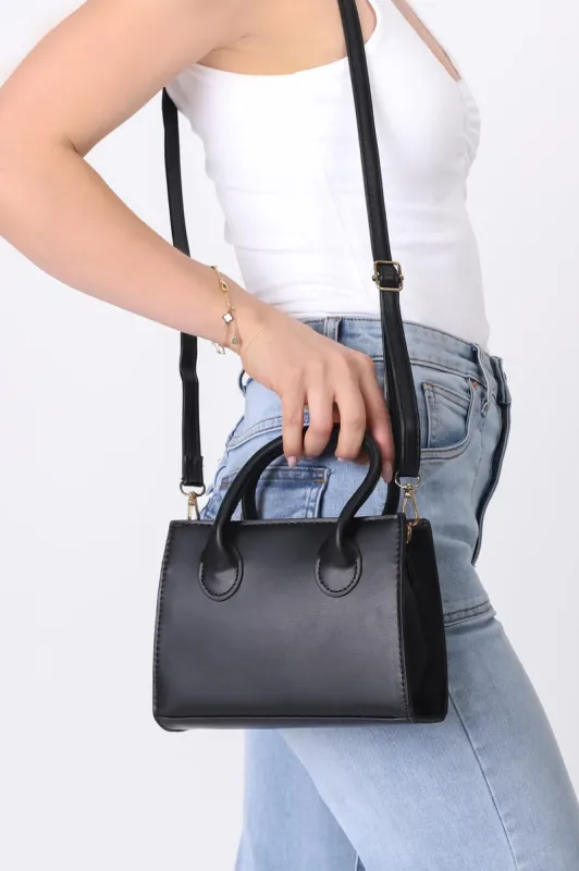 Etta Multi-Handle Tote Bag - Black sold by Salty Crush