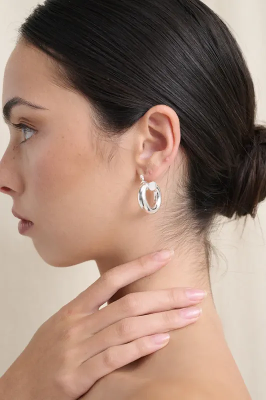 Vanya Hoops - Silver sold by Salty Crush