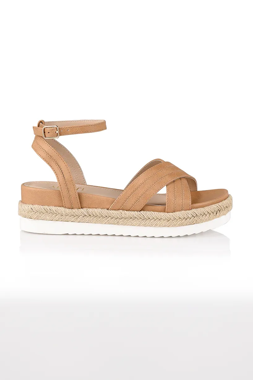 Dezzie Footbed Sandals - Caramel Softee sold by Salty Crush product image thumbnail 2