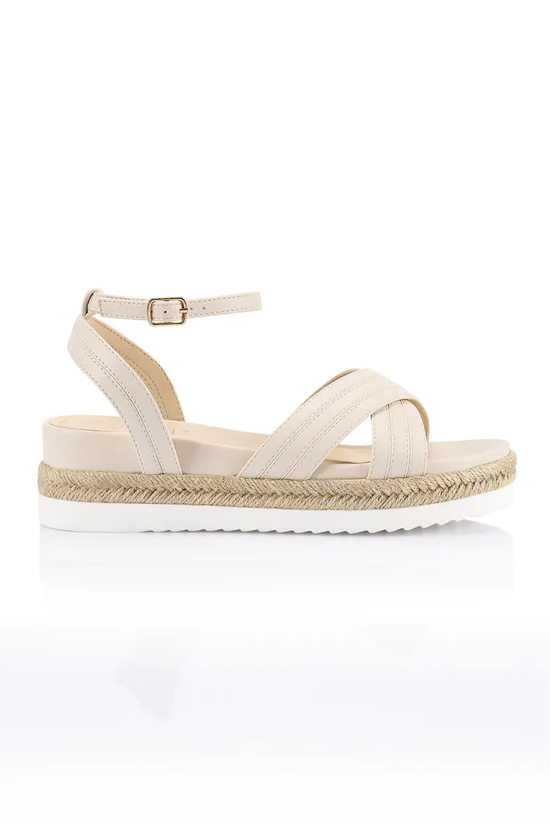 Dezzie Footbed Sandals - Bone Softee sold by Salty Crush product image thumbnail 2