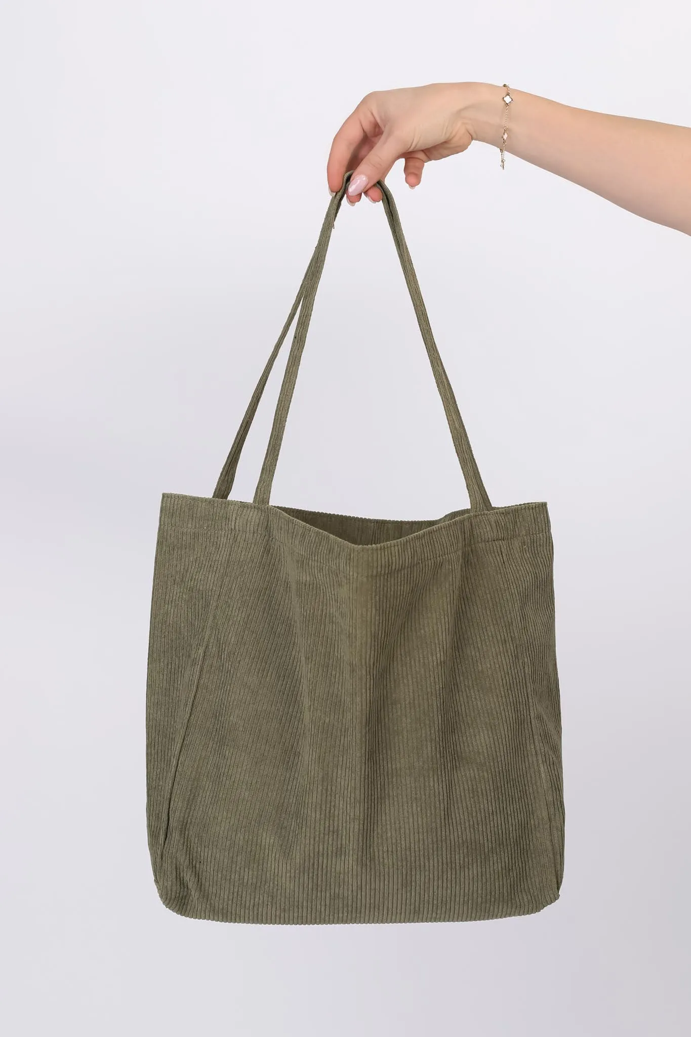 Rover Corduroy Tote Bag - Army Green sold by Salty Crush product image thumbnail 4