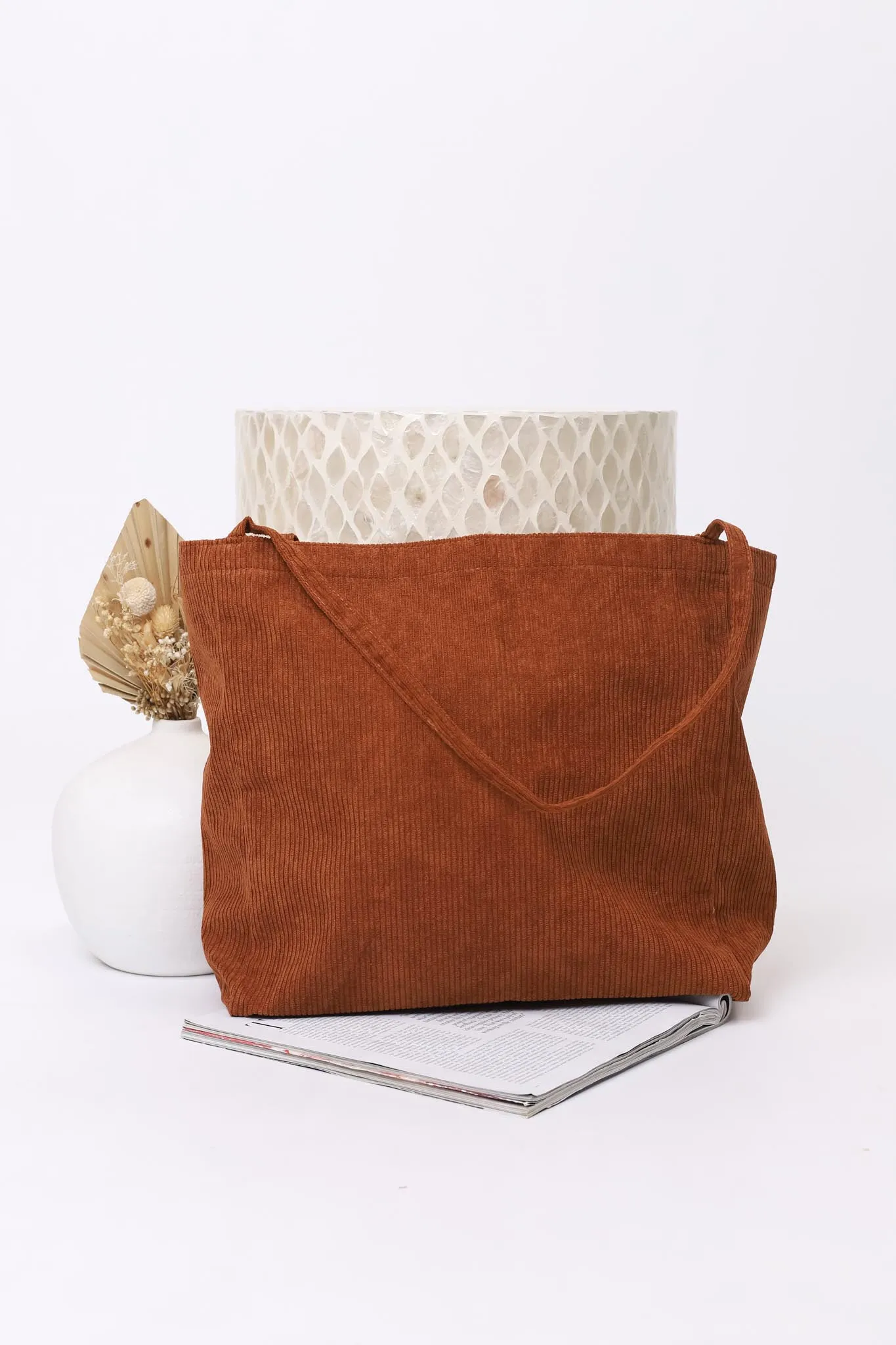 Rover Corduroy Tote Bag - Brown sold by Salty Crush product image thumbnail 3
