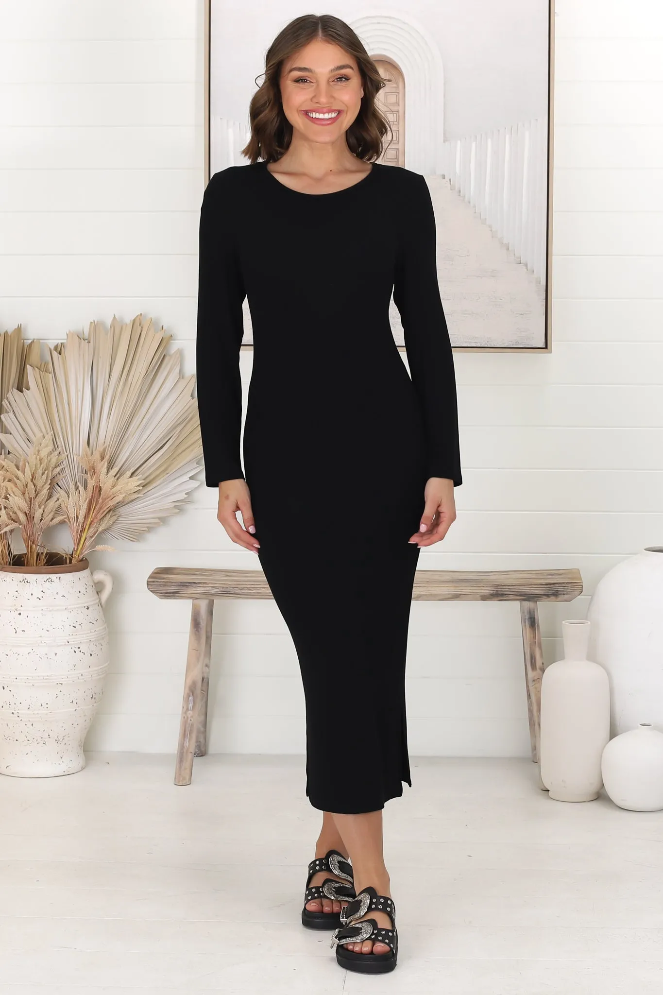 Easy Midi Dress - Black sold by Salty Crush product image thumbnail 2